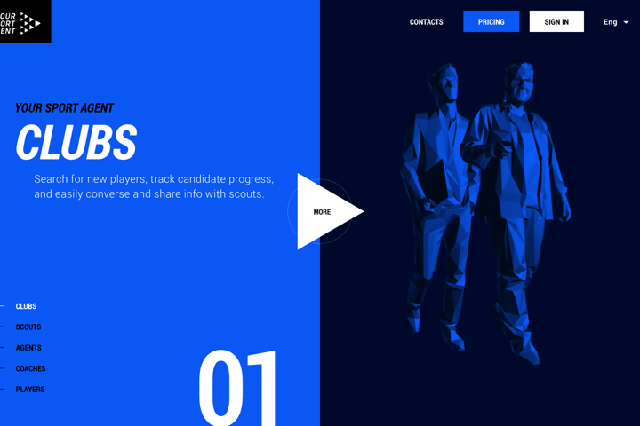 Your Sport Agent website preview